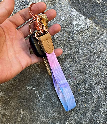 Image of POCKT Keychain Wristlet for Women and Men, Cute Wrist Lanyard for Keys, Short Key Chain Strap for Car Keys, Wallet, ID Badge & Phone | Mood