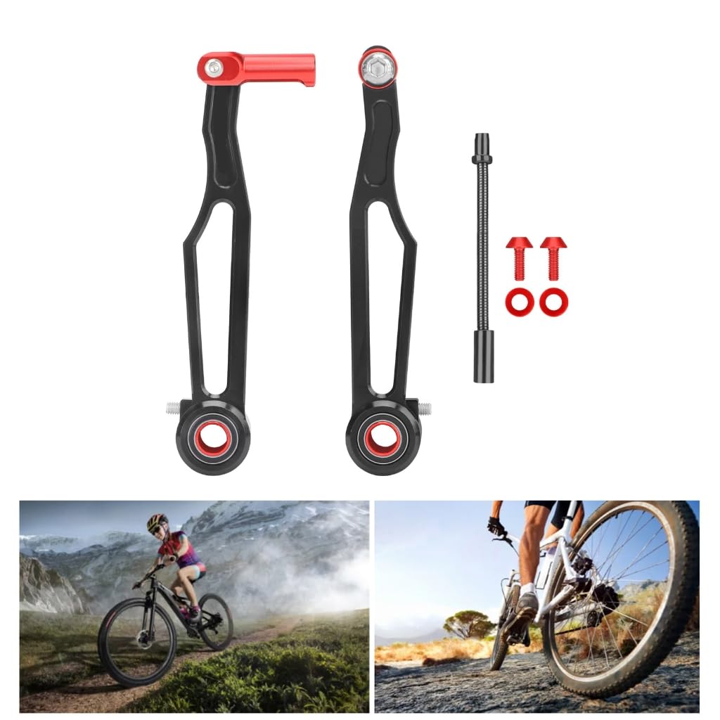 Greabuy Folding Bike V Brake Caliper Light Weight Aluminum Alloy V Brake Caliper Short/Long Arm V Brake Clamp Cycling Accessory
