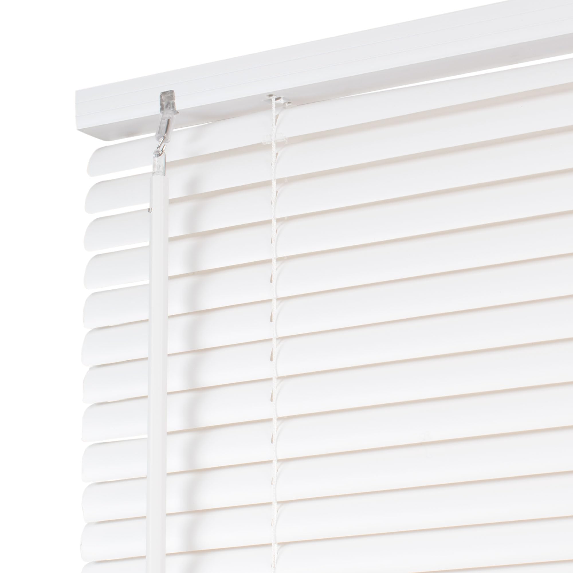The Secret Home Persiana Veneciana Blanca PVC - Estores para Ventanas Enrollables - Salón, Cocina, Dormitorio, Despacho - Ancho 180 x Largo 175 cm
