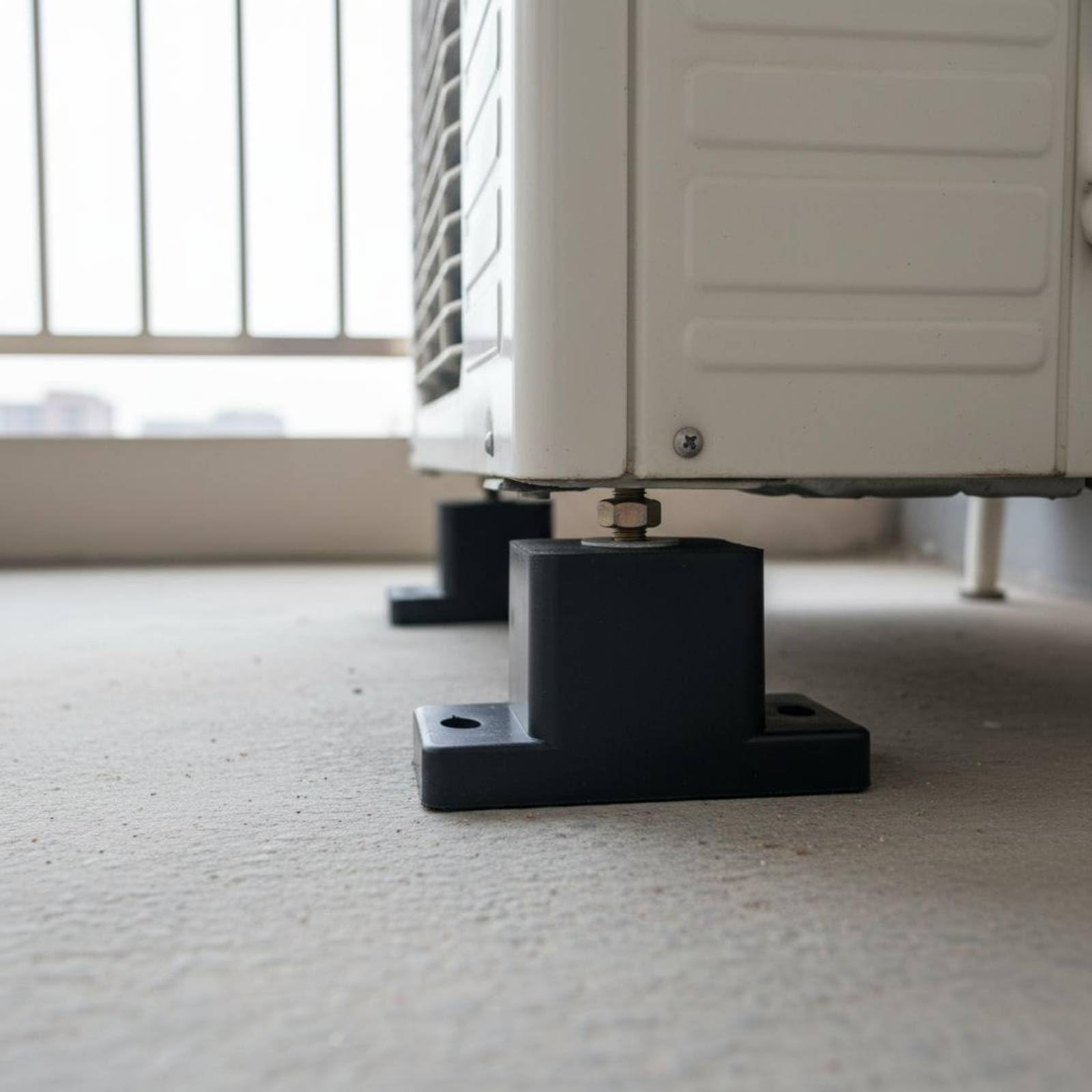 Baoblaze Pad Antivibrazione Shockproof Paracolpi in Gomma Base Isolante Vibrazioni Vite Antiruggine per Silenziare E Mantenere Unità Esterne Condizionamento , Kt-g High Pad 3p-up