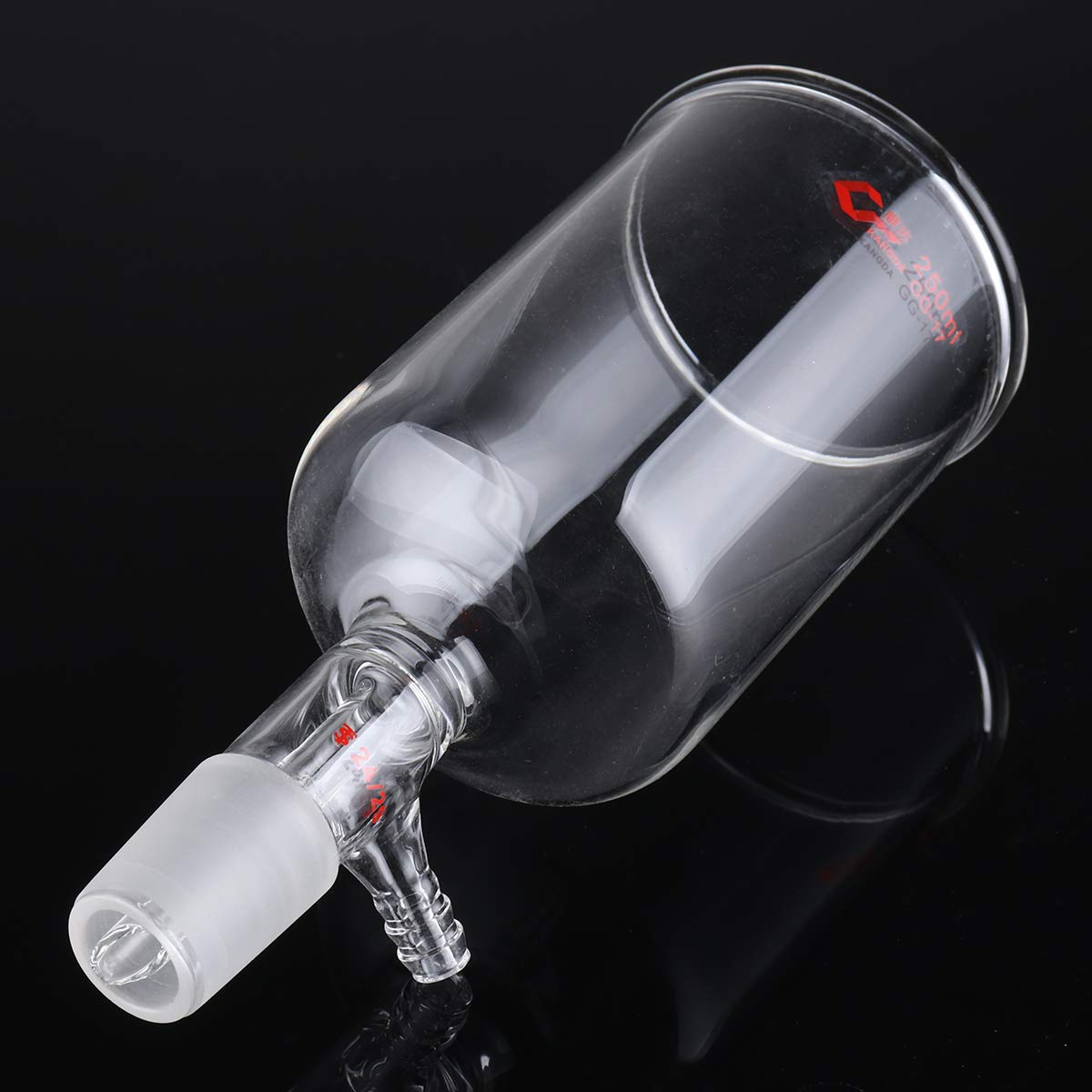 VIDOO 250Ml Borosilicate Filtro Vetro Buchner Imbuto 24/29 Inner Joint Serrated Laboratory Glassware