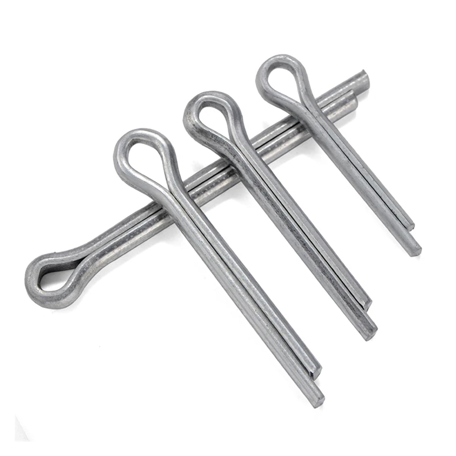 M8 M10 M12 Acciaio al Carbonio zincato a Forma di U Coppiglia a Molla Perno for Capelli Morsetto Diviso Clip Elastica Aperta for Trattore (Size : M8X120mm 10pcs)