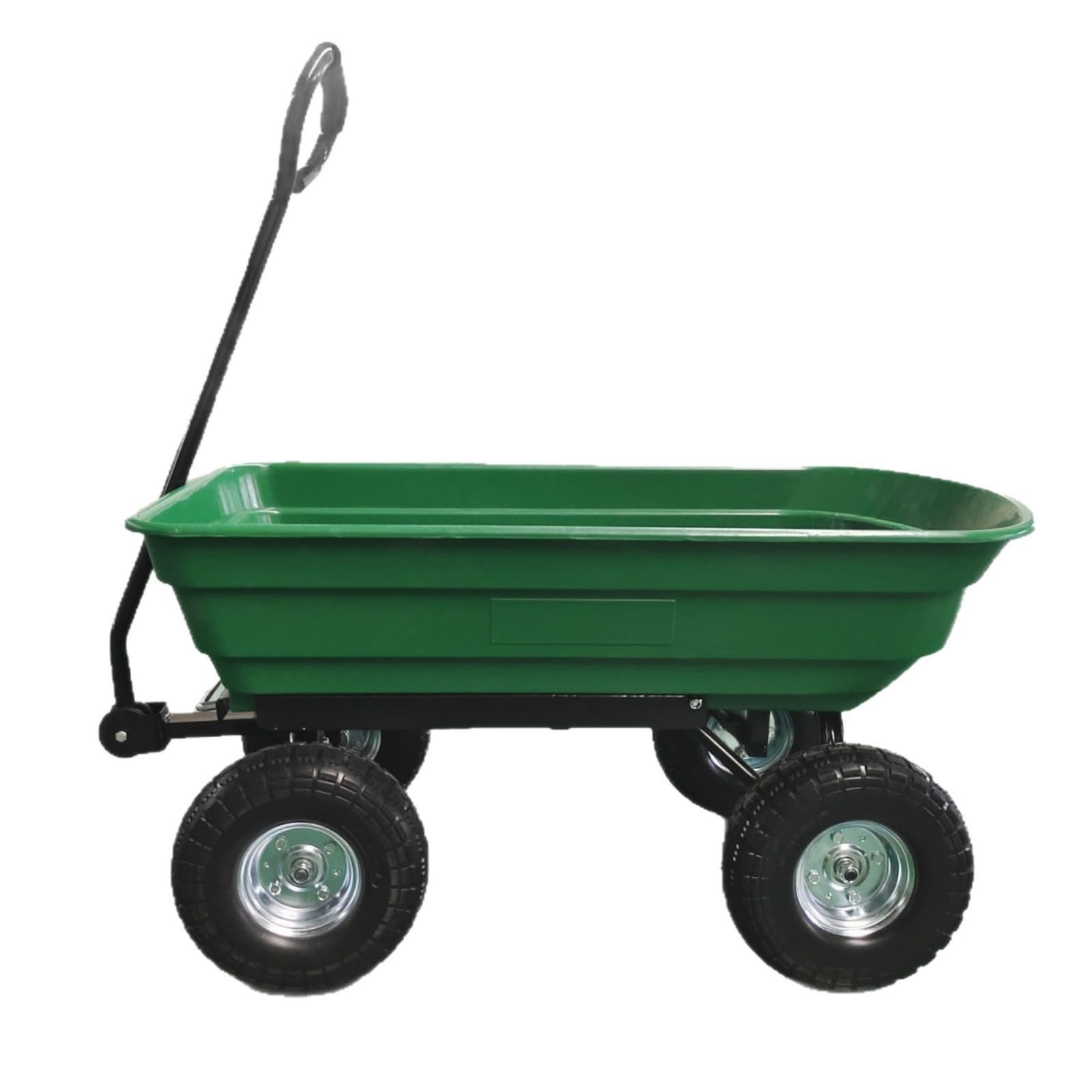 Colcolo Carrello da Giardino Carrello Ribaltabile Carriola Mano Carro da Trasporto con Struttura in Acciaio E Vasca in Materiale Modellato Manico Lungo per, Tc1002