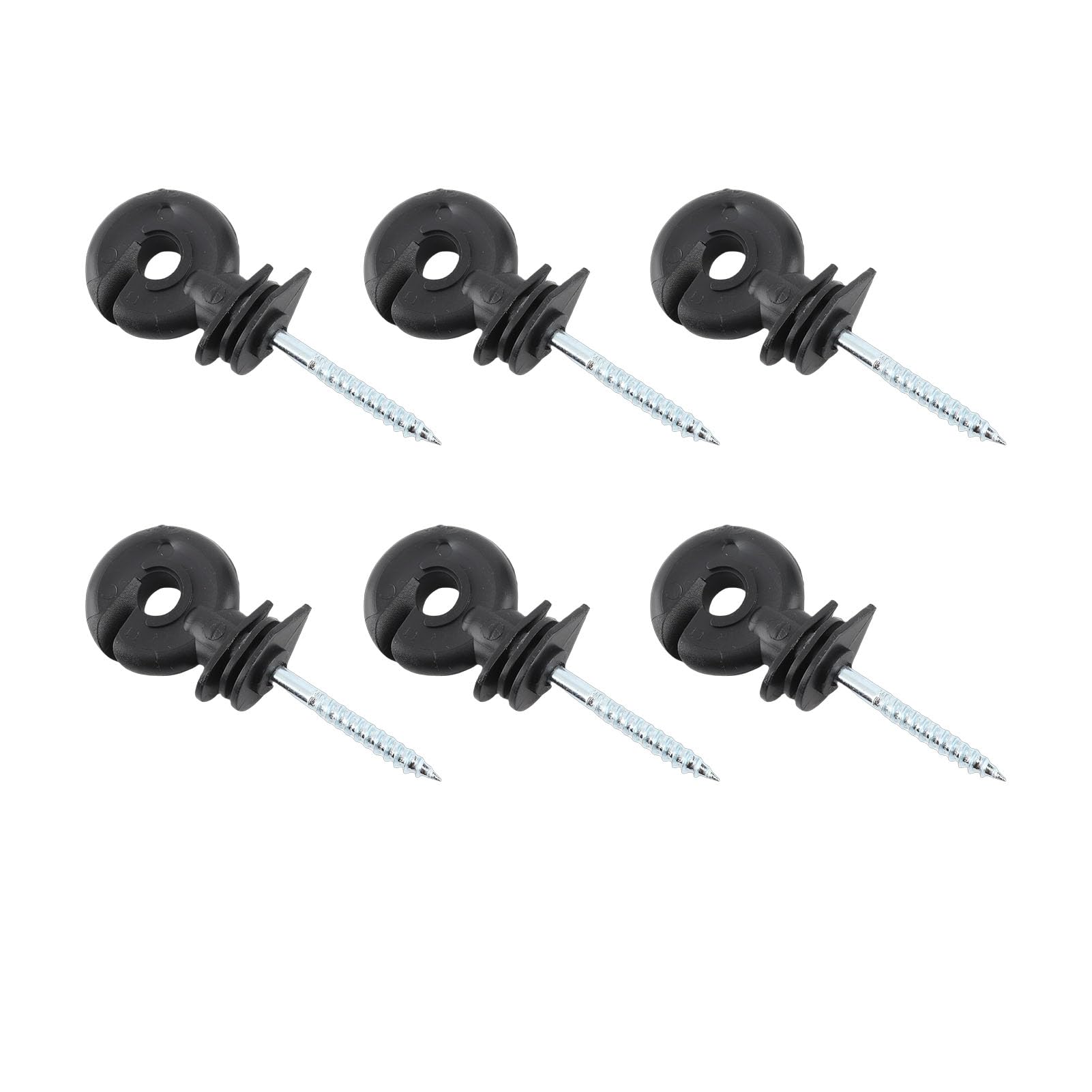 Kikumi 25 * 21 * 7 100 Pz Breve Anello di Vite Isolante Prato Elettrico Recinto Post Recinto Elettrico 25 * 21 * 7