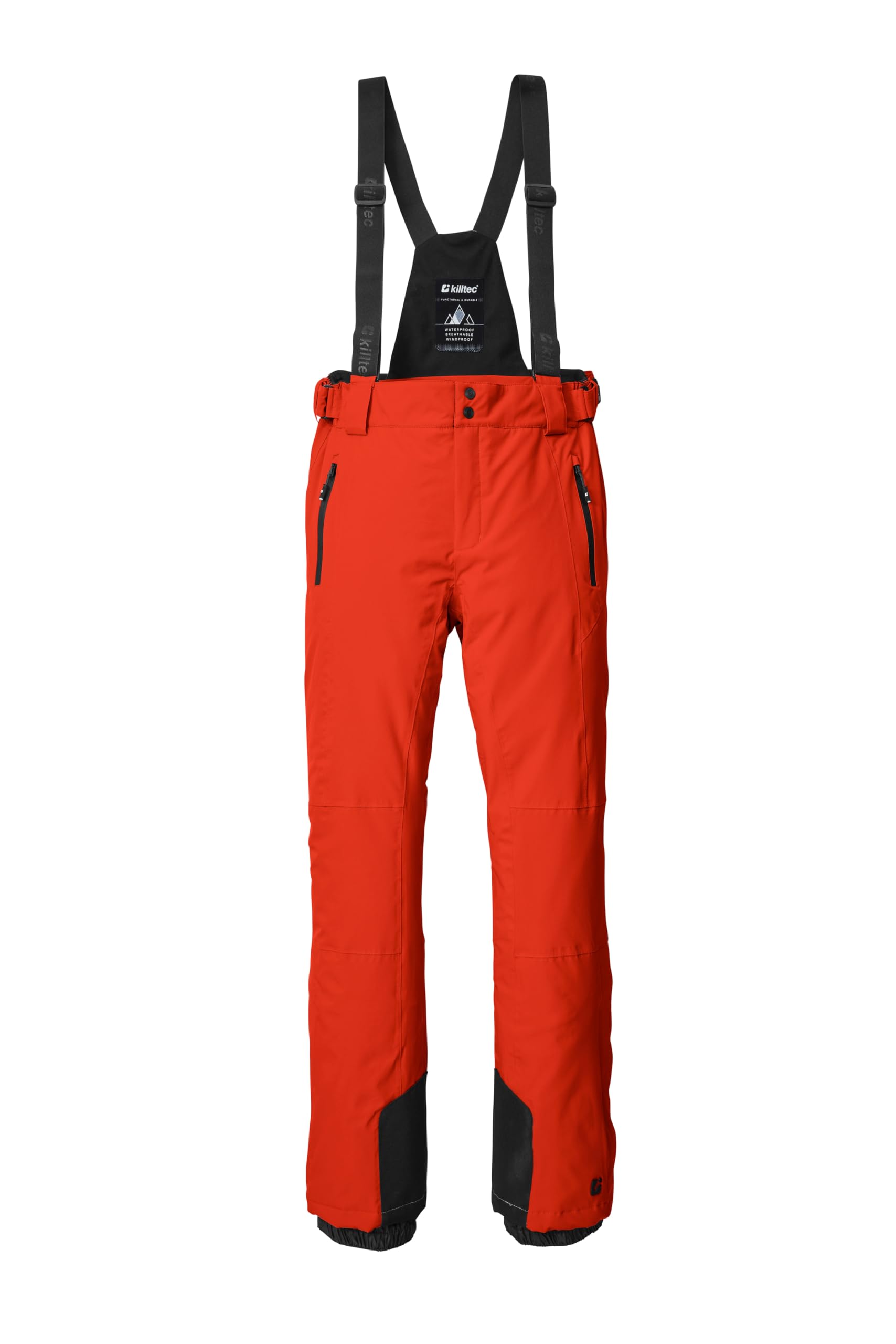 Killtec - Ksw 467 Mn Ski Pnts, Pantaloni da Sci con Pettorina Rimovibile, Protezione Bordi e paraneve Uomo
