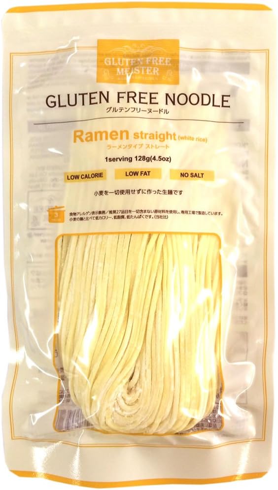 Amazon 小林生麺 グルテンフリーヌードル ラーメンストレート ホワイトライス 128g 24袋 小林生麺 ライスヌードル 通販