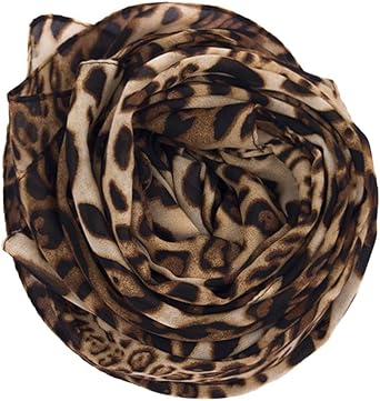 Mealah Womens-Leopard Print Shawl Scarf - Lightweight Wrap Scarves Shawl Cheetah Sunscreen Scarve for Spring Summer Travel