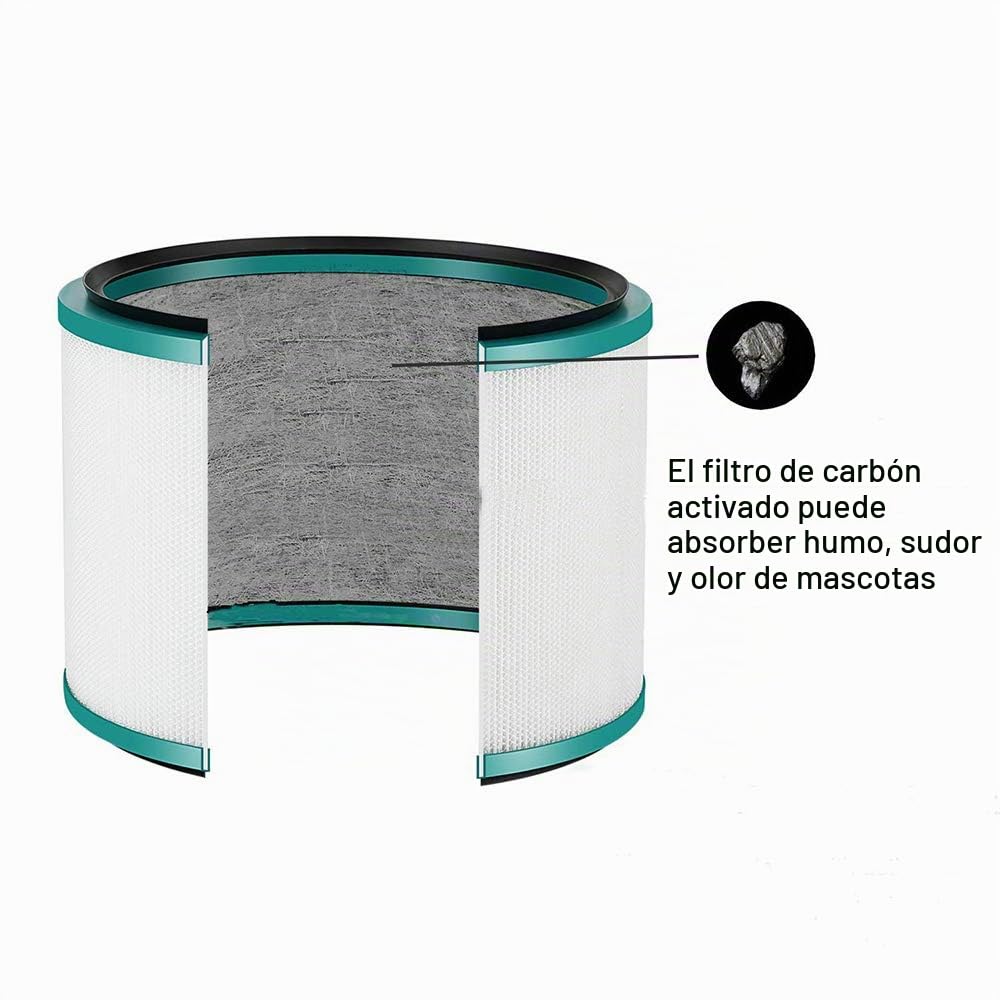 Filtro de repuesto BAMBOOST HEPA para ventiladores Dyson HP02 HP01 HP00 Pure Hot + Cool Link y purificador de aire de escritorio Dyson Pure Cool HP03 DP03 DP01