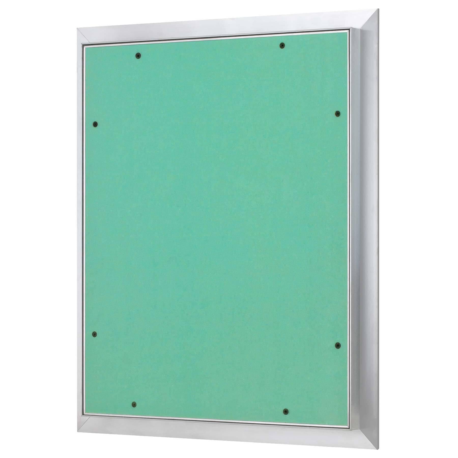 Revisionsklappe Trockenbau 400 x 500 mm – Revisionstür - Wartungsklappe mit 25 mm imprägnierter GK-Einlage und Druckverschluss – aus korrosionsbeständigem Aluminium – befliesbar – MW multi werkzeug