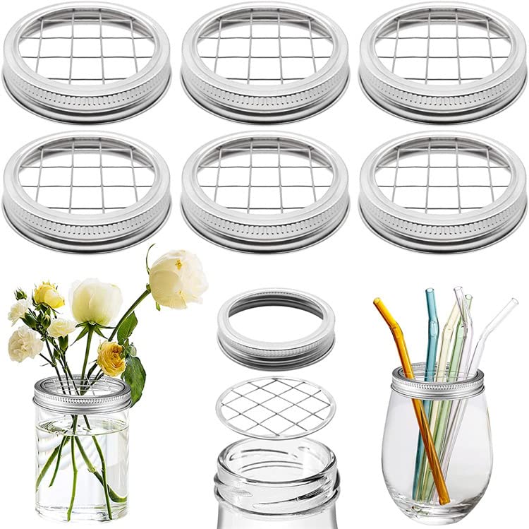 15 Pezzi Copri Vaso Con Griglia Portafiori A Rana - Inserti In Metallo Per Composizioni Floreali - Diametro 6,8 Cm - Organizer Per Fiori E Matite
