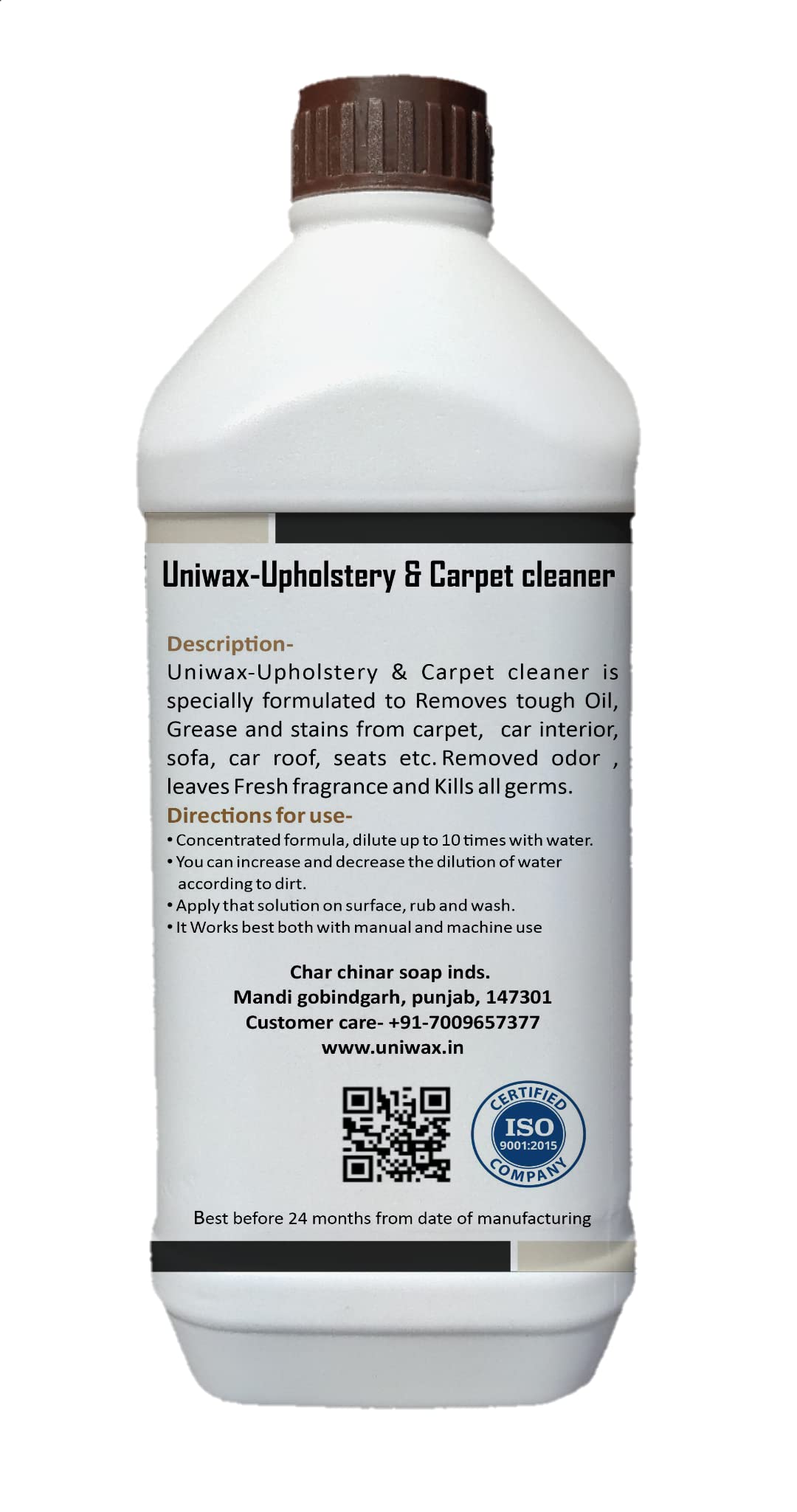 UNIWAX Upholstery and Carpet Cleaning Chemical Sofa Cleaner car Interior cleaner 1kg, - Image 2 thumbnail