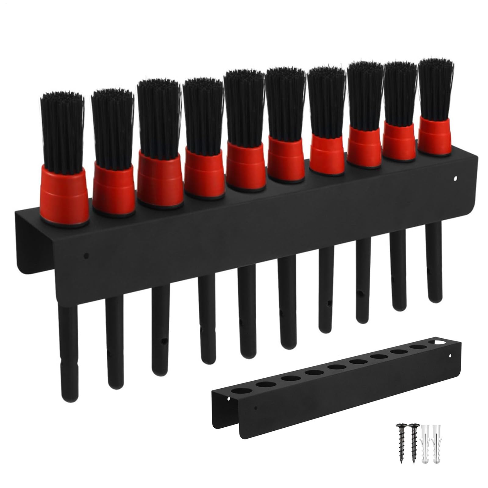 Car Cleaning Brush Organizer - Auto Detail Tool Storage, Vehicle Brushs Display Rack | Automotive Brush Stand, Car Wash Tool Holder, Detailing Accessory Organizer For Workshop Garage