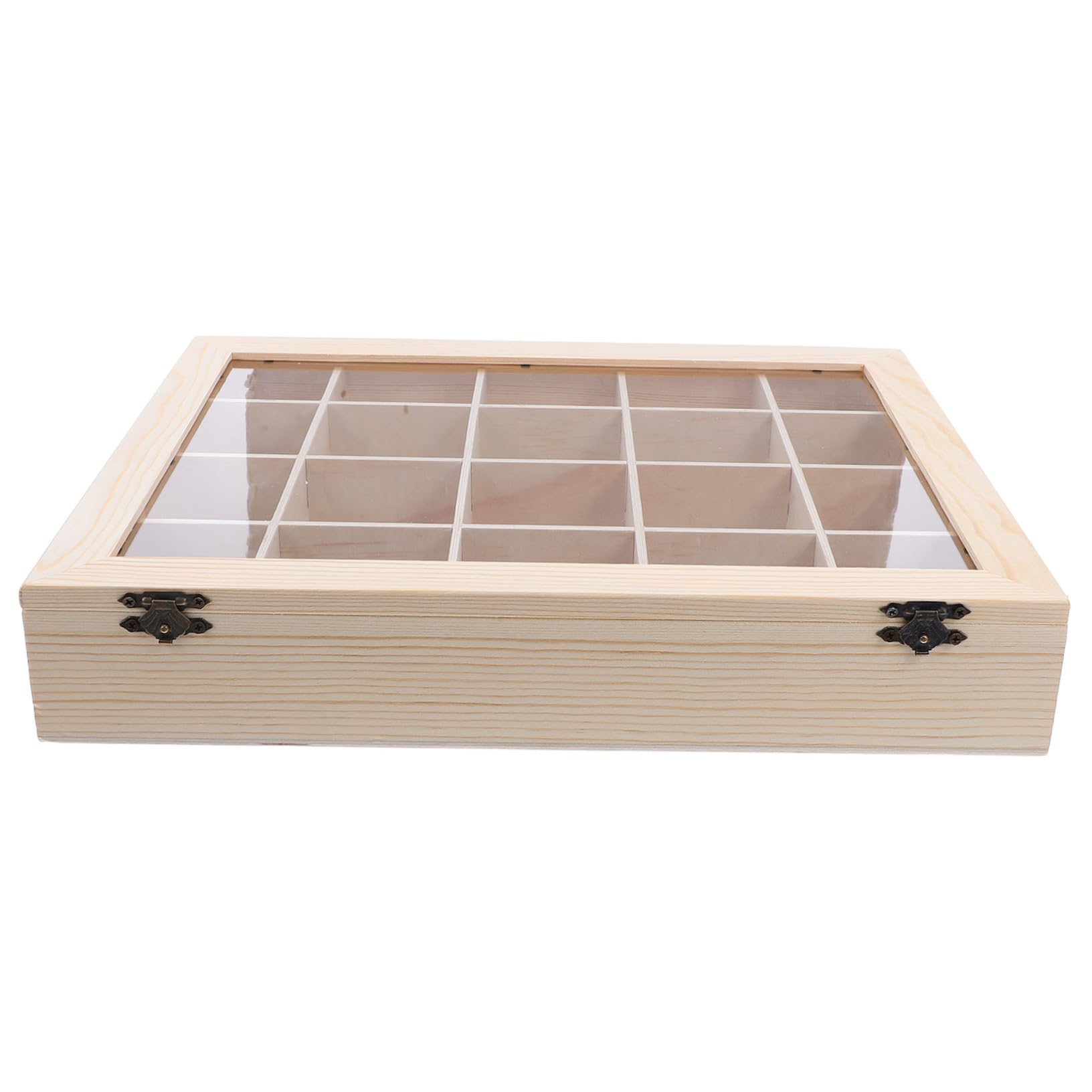 Evita daños en piedras con esta caja de colección de minerales de madera