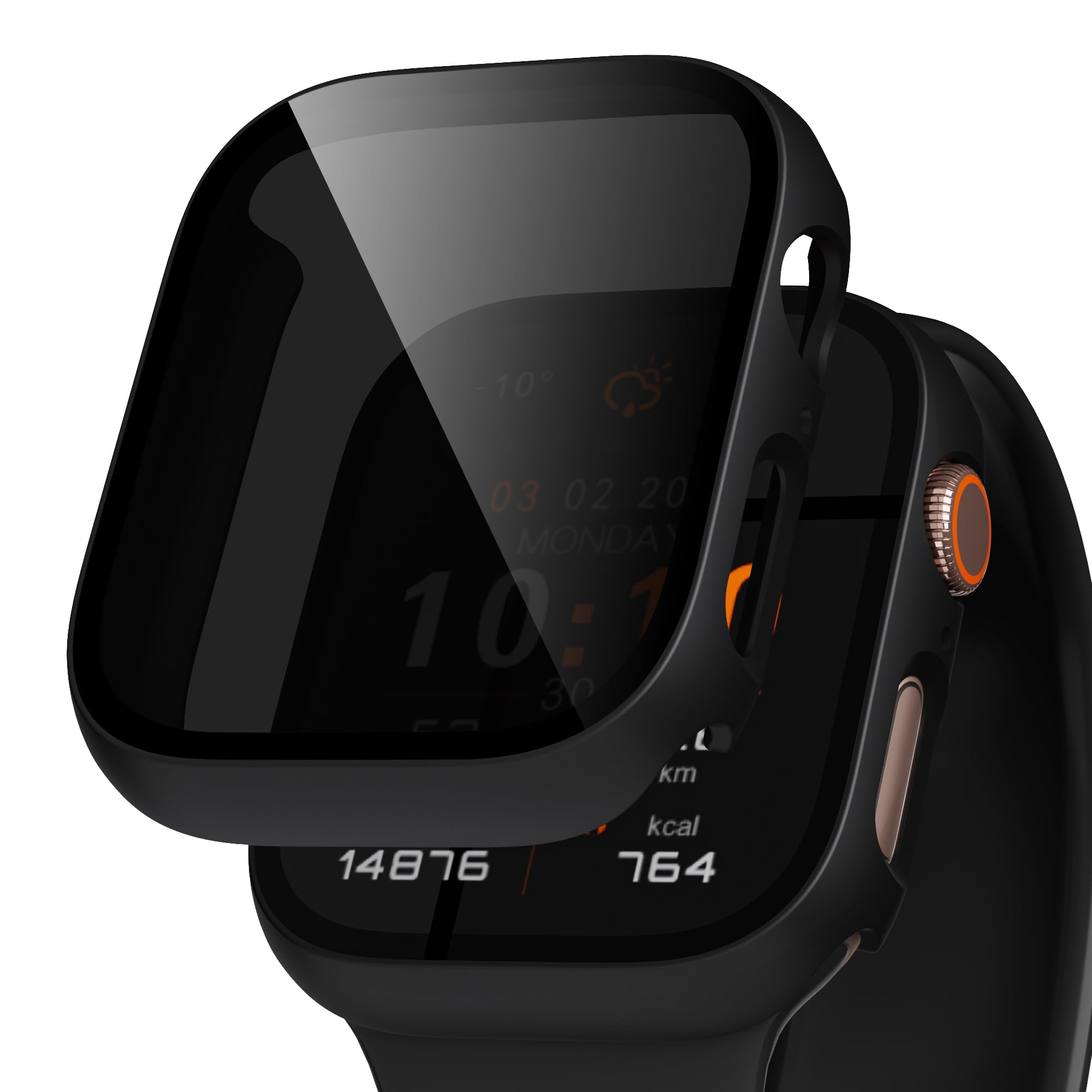LINTEKER for Apple Watch Series 9/8/7 Privacy Screen Protector Case 41mm