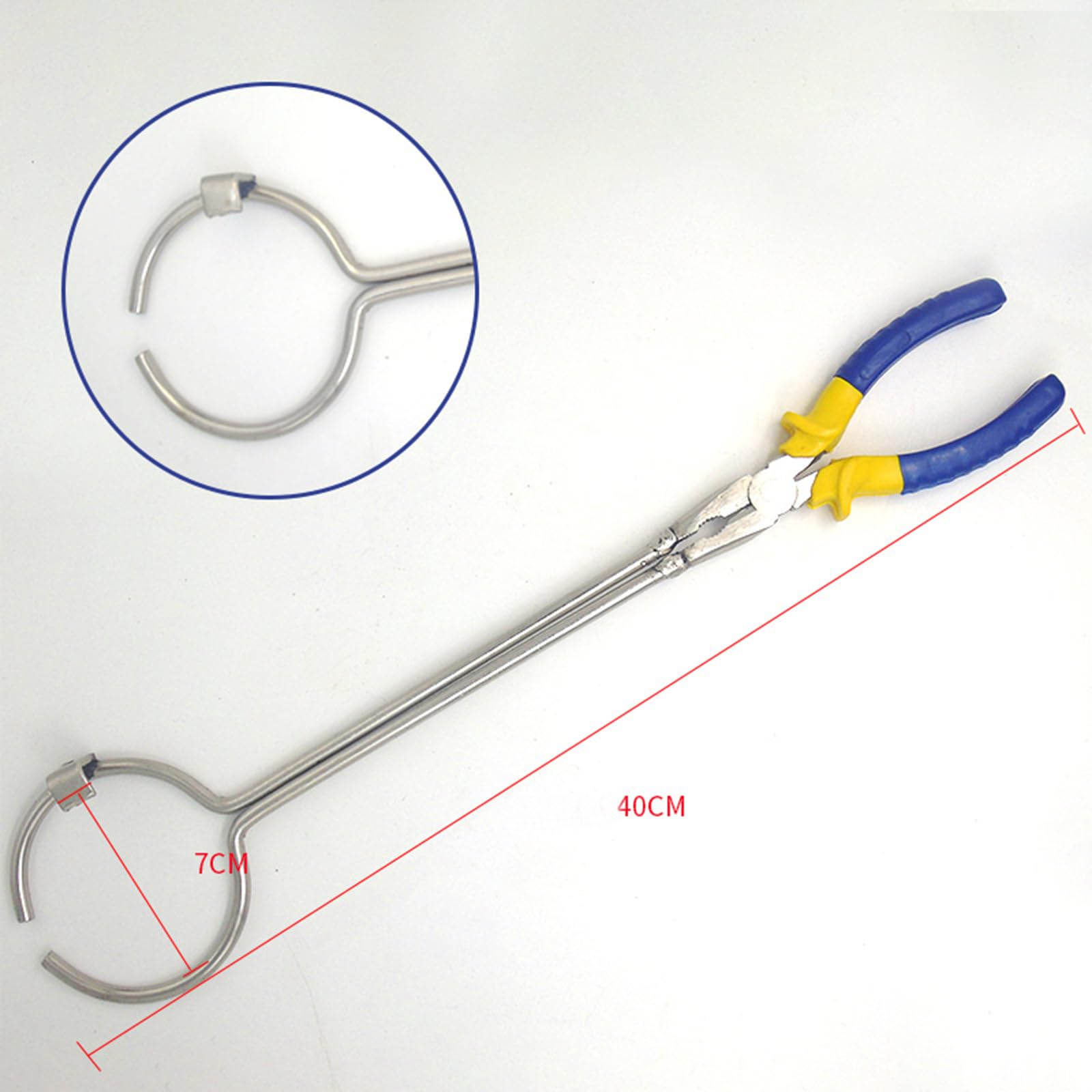 SagaSave Crucible Tong, Professional Grade, 15.7 Inches Length, Anti-Slip Jaw Design, for Moving Lab Flask, Beaker, Test Tube