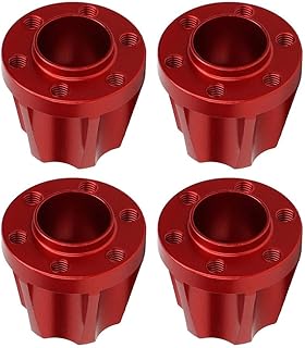 Dilwe Hex Hub Adapter, 4pcs Wheel Hex Hub Extension Adapter Combiner Compatible with RC Car 1.9/2.2inch Wheel(18.4mm)