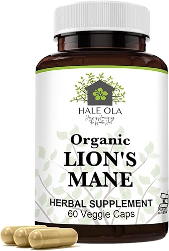 Miniatura 7 de Cápsulas de hongos de melena de leones, suplemento certificado Kosher y sin OMG para función cognitiva, salud nerviosa, apoyo digestivo y