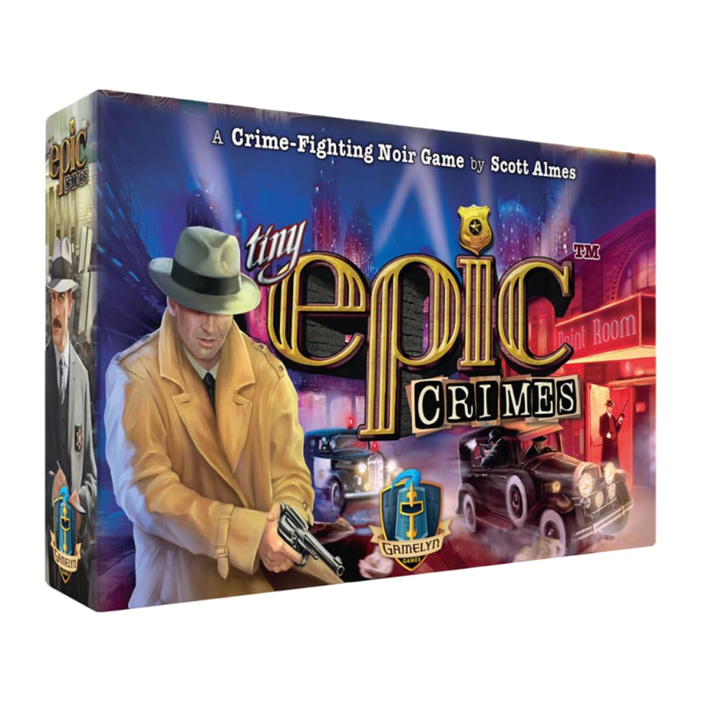 PIXIEGAMES Tiny Epic Crimes – Strategic Board Game and Deduction – Police Investigation – 1 to 4 Players – Ages 14 and Above