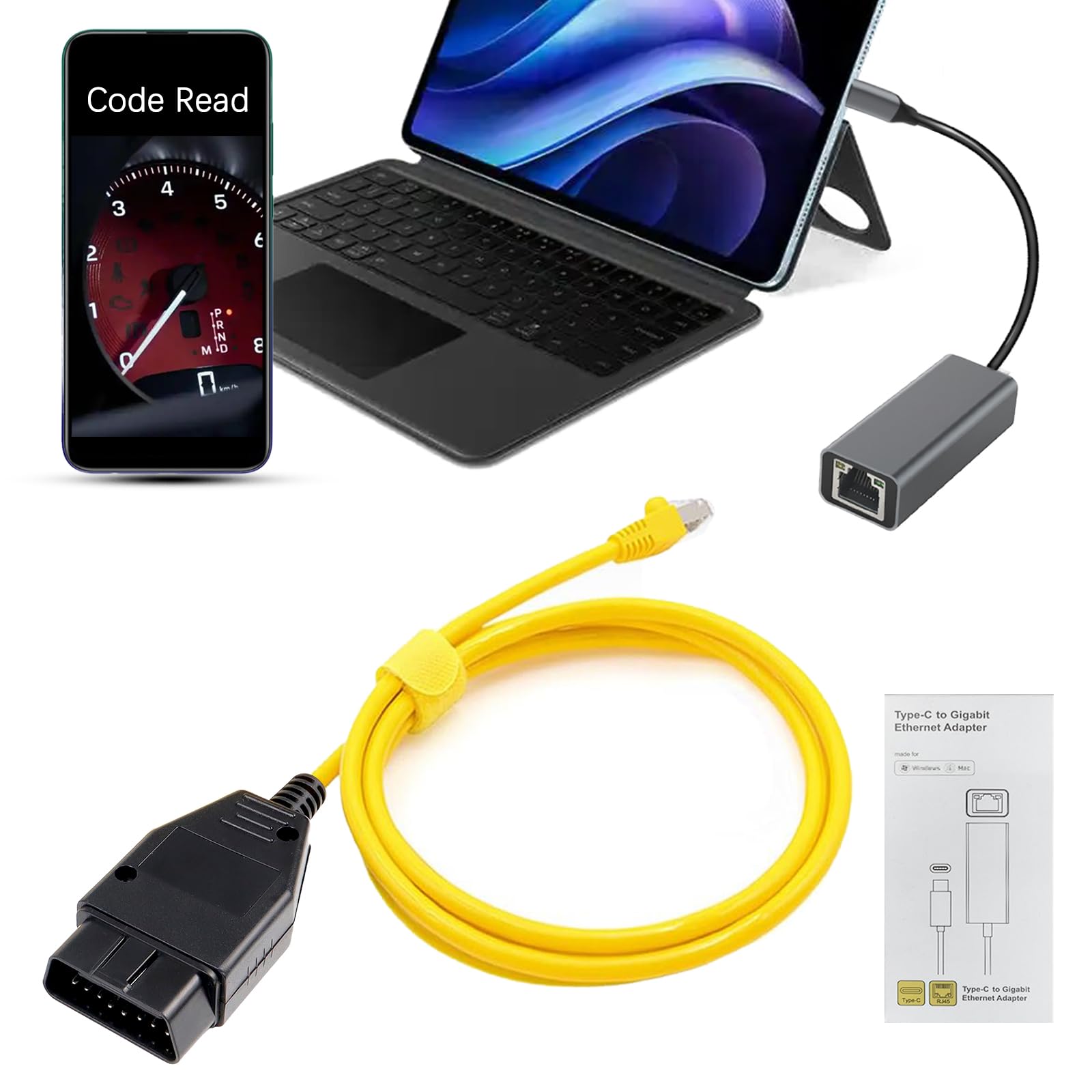 Adaptador OBD2 Plug and Play para codificación en BMW 8