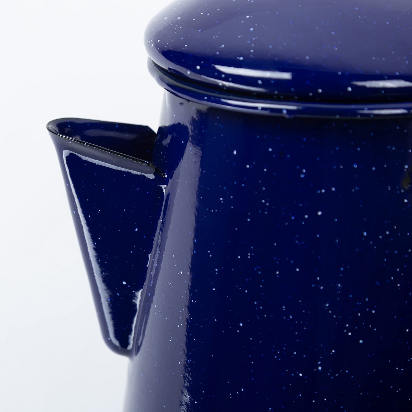 Caffettiera smaltata vintage per tè, acqua, cucina, campeggio e utilizzo, facile da usare, con grande capacità e design retrò