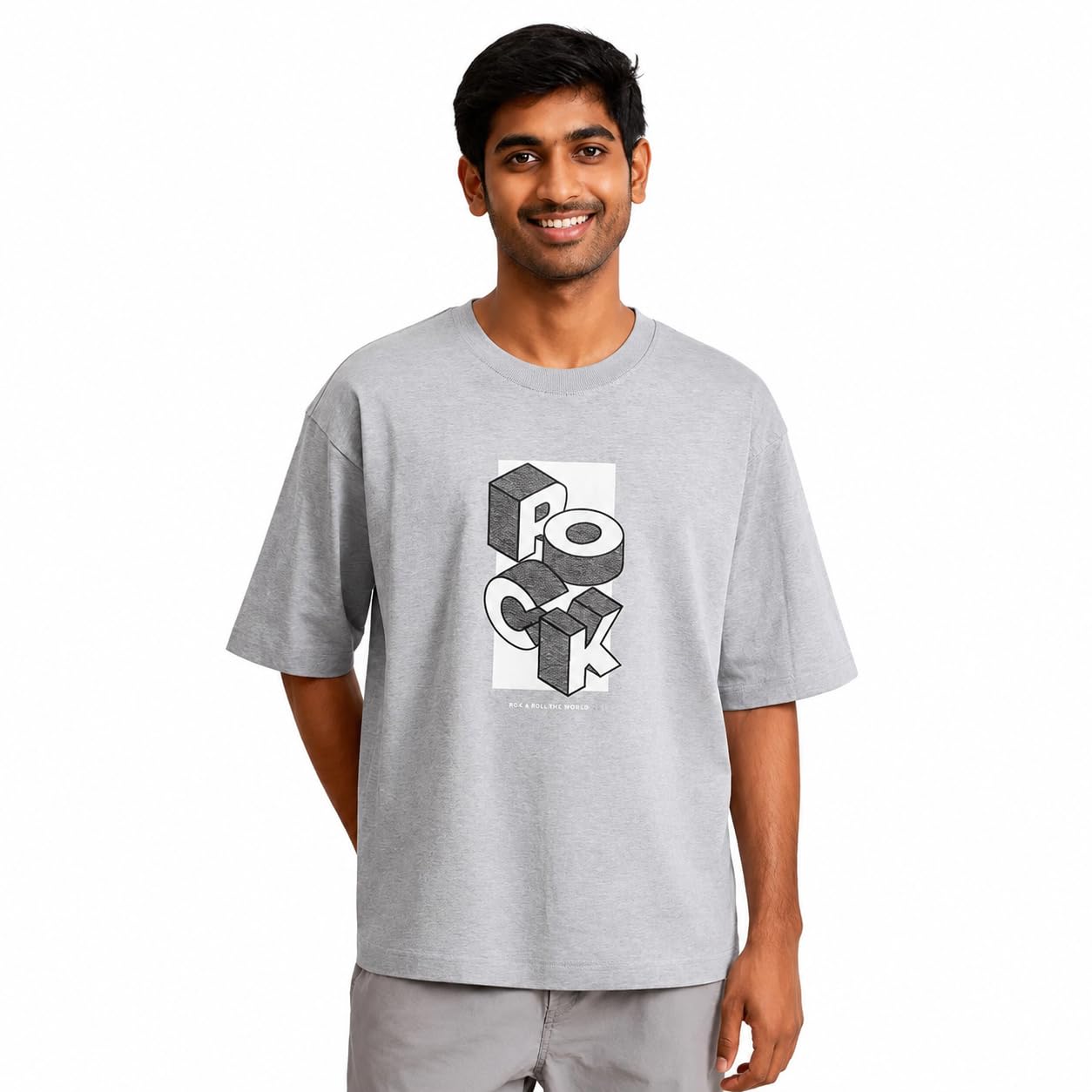 Unisex Oversized Classic T-Shirt for Men & Women | Rock Graphic Print | 100% Cotton 240 GSM Heavyweight | Relaxed Oversized Fit | Streetwear Casual Tee-picture-46