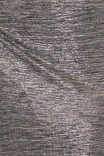 Image of Betsy & Adam Women's One Shoulder Metallic Knit Evening Gown