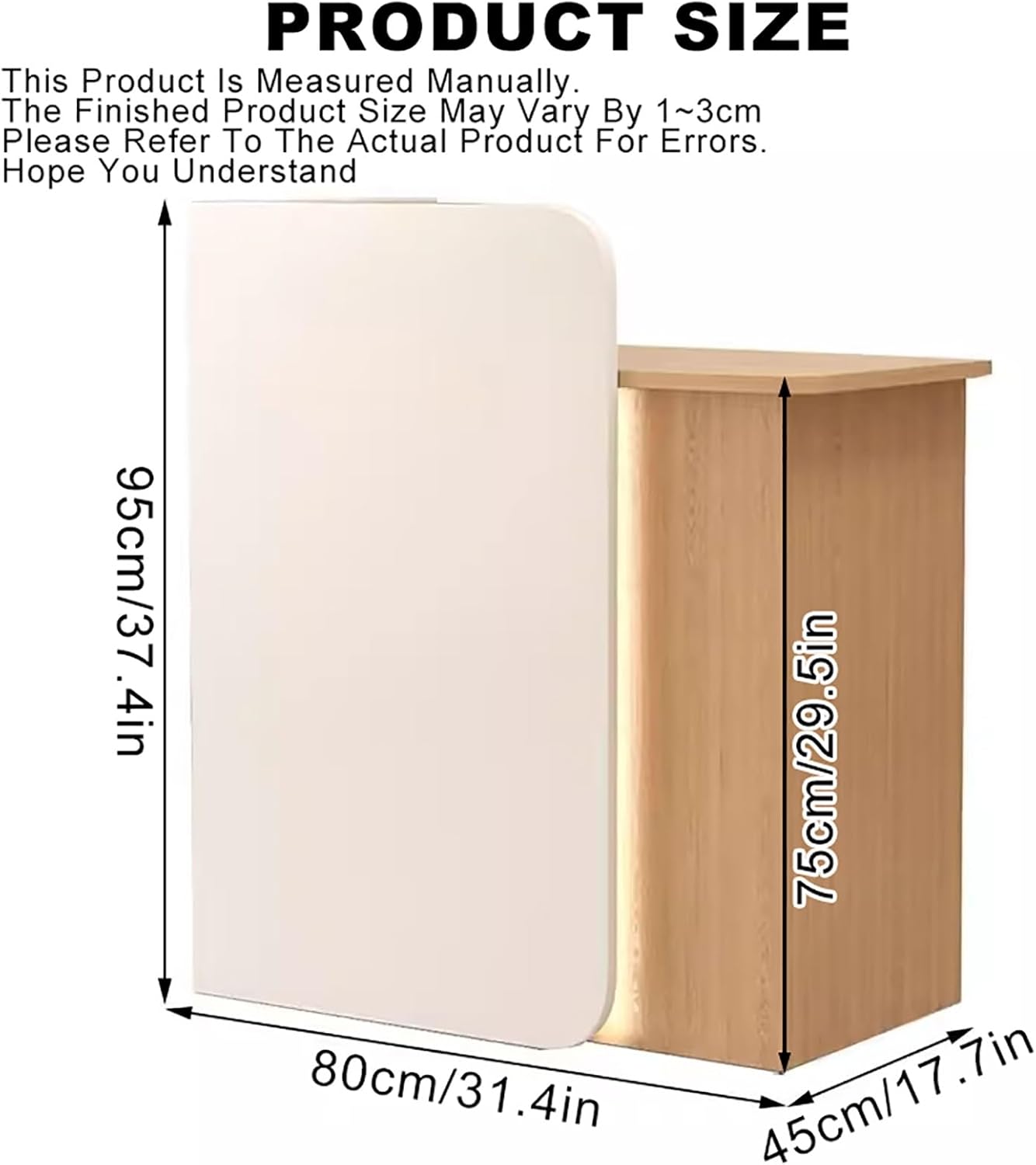 Reception Desk with LED Lights,Retail Counter Reception Counter Table with Drawers,Modern Reception Desk,with Lockable Drawers,Modern Front Desk,for Lobby Beauty Salon Office Hotel.(Color:Color5,Size: