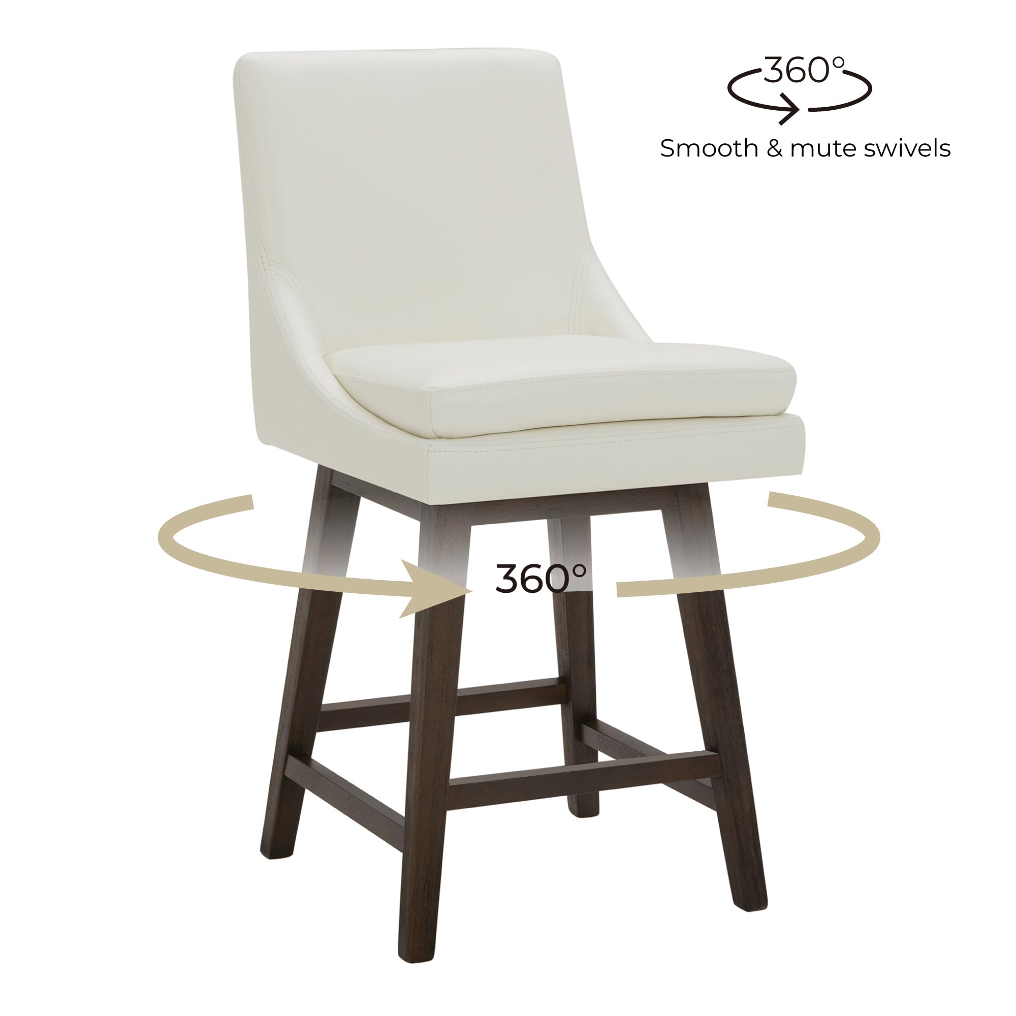 Amazon.com: CHITA Counter Height Swivel Barstool, FSC Certified