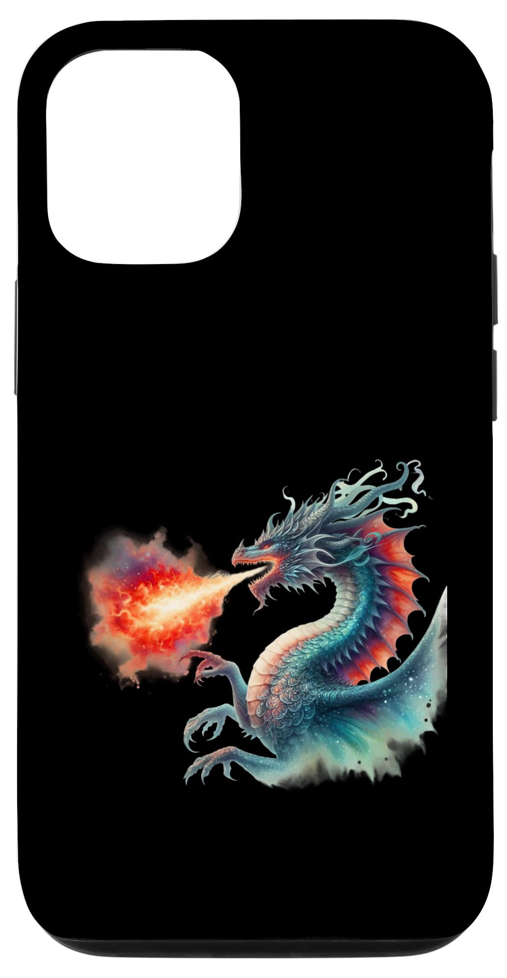 iPhone 13 Pro Dragon Fire Art Dragon Aesthetic Culture Mythical Creatures Case