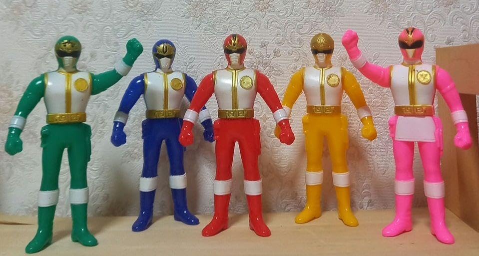 Amazon.co.jp: ダイレンジャー !ソフビ!5体セット : おもちゃ
