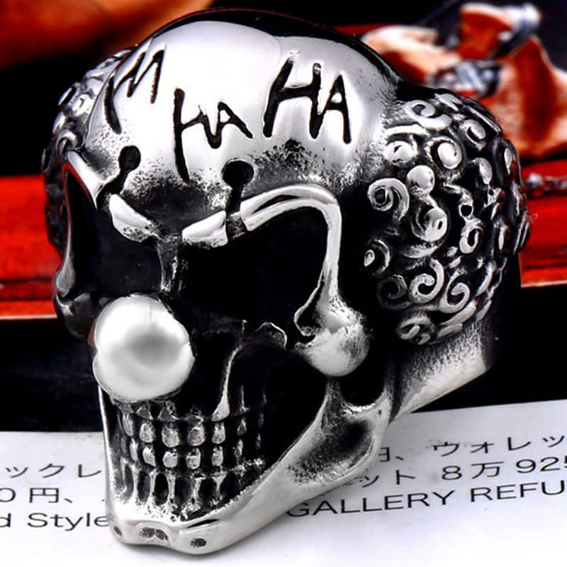 Image of Genuine Stainless Steel Ring Jewelry for Men Fashion Punk Biker Skull Rings