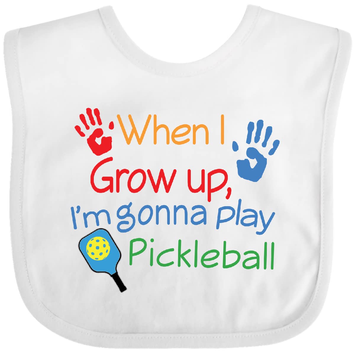 inktastic Future Pickleball Player Baby Bib