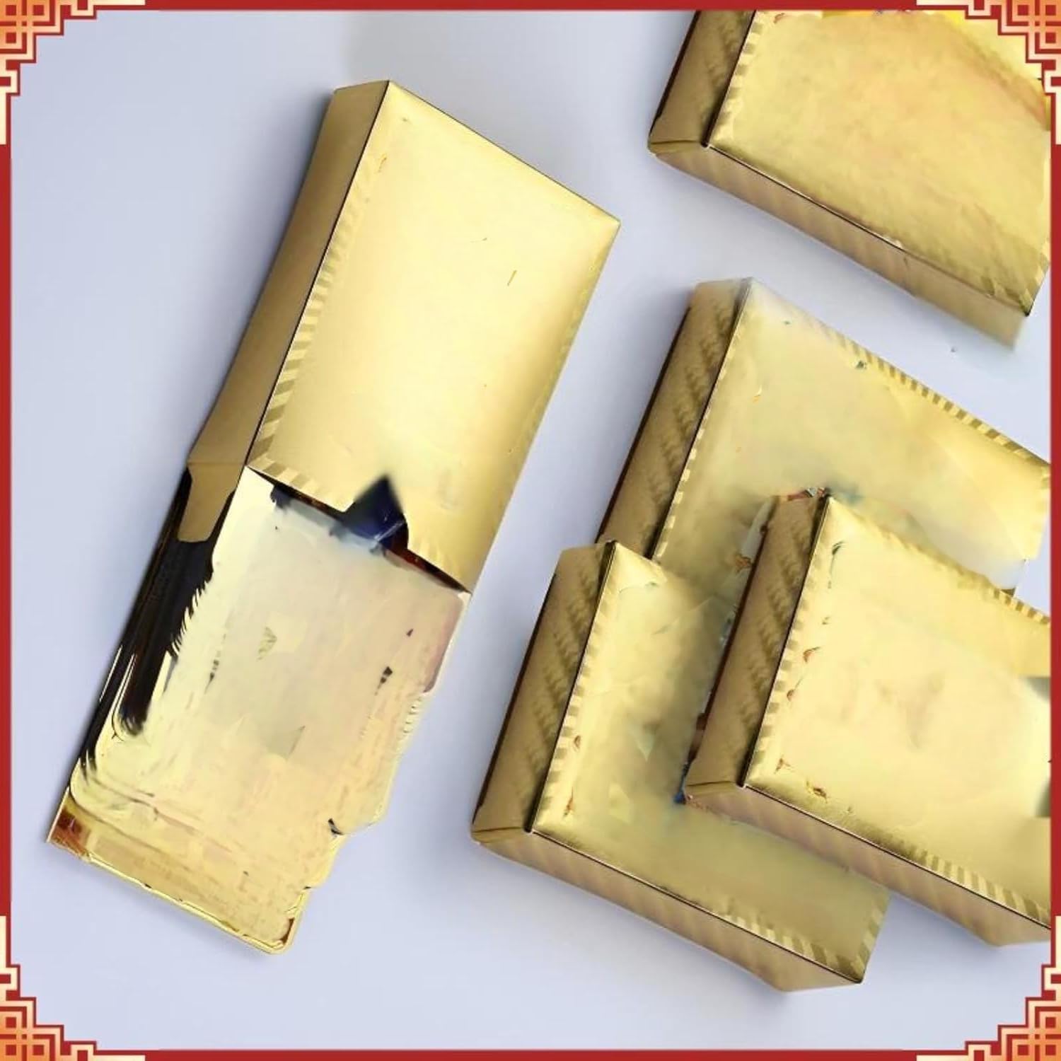 Lot De 55 Cartes Dorées Rares – Édition Premium En Aluminium Et PVC, Cartes à Collectionner Ultra Brillantes Et Uniques