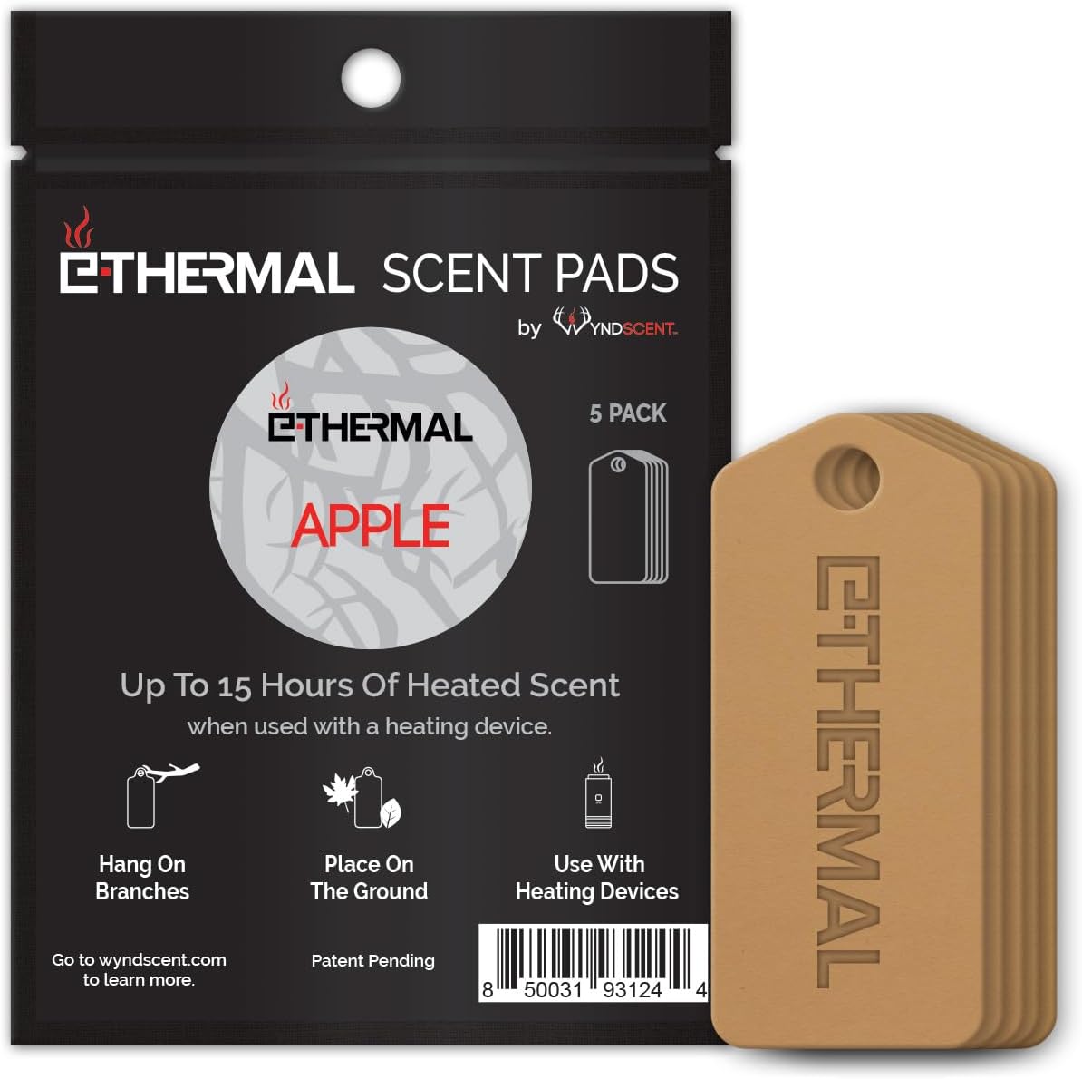 Wyndscent E-Thermal Apple Scent Pad - Apple Attractant Scent Pad Heater and E-Thermal Unit