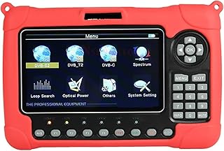 Satellite Finder Signal Meter WS-6980 DVB-S2/T2/C Combo Satellite Signal SatFinder Meter 7" Inch H.265 MPEG-4 Spectrum Analyzer Satellite Sat Finder for Adjusting Sat Dish