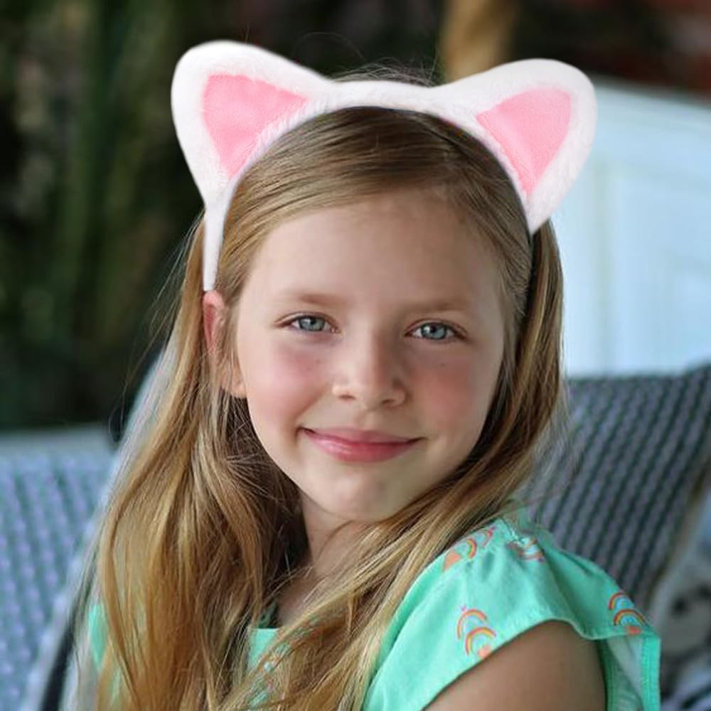 DRESHOW Rhinestone Cat Ears Headbands Kitty Crystal Hair Band for Women Pack of 2 Silver Gold Rhinestone One Size - Image 9