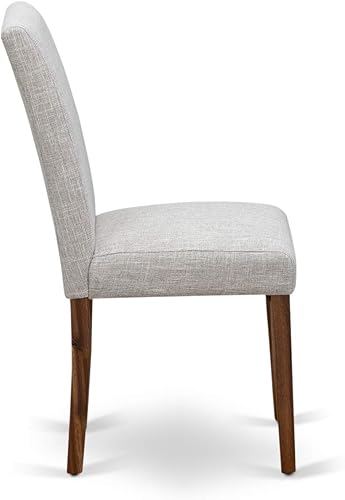 Miniatura 11 de East West Furniture F3AB5-N35 - Juego de mesa de comedor de 5 piezas, incluye una mesa de cocina redonda con pedestal y 4 sillas de comedor Parsons