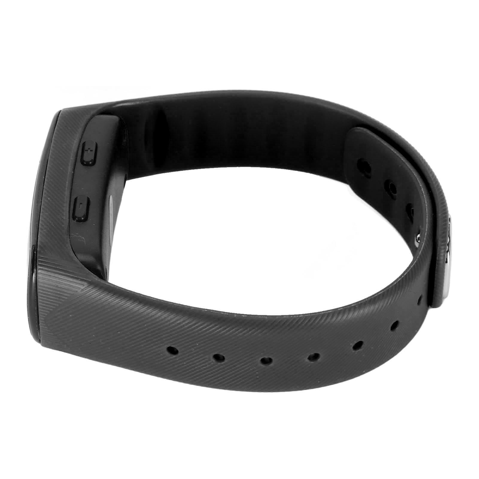 Diktiergerät-Uhr, HD-Rauschunterdrückung, sprachaktivierter MP3-Player, digitales Rekorder-Armband mit Display für Studenten, Profis, Schwarz (Schwarz)