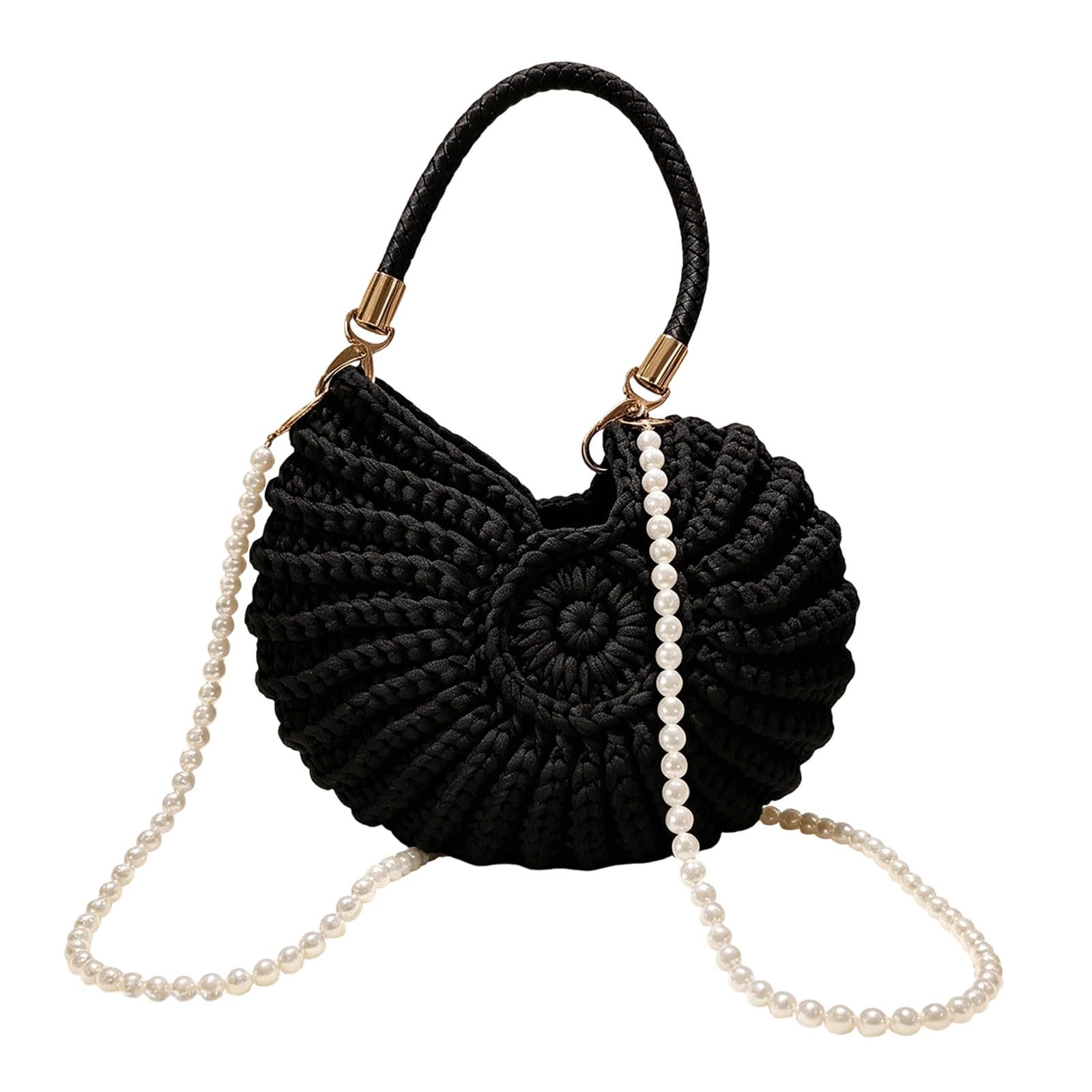 Sac fourre-tout en crochet et sac à main à bandoulière de plage style bohème