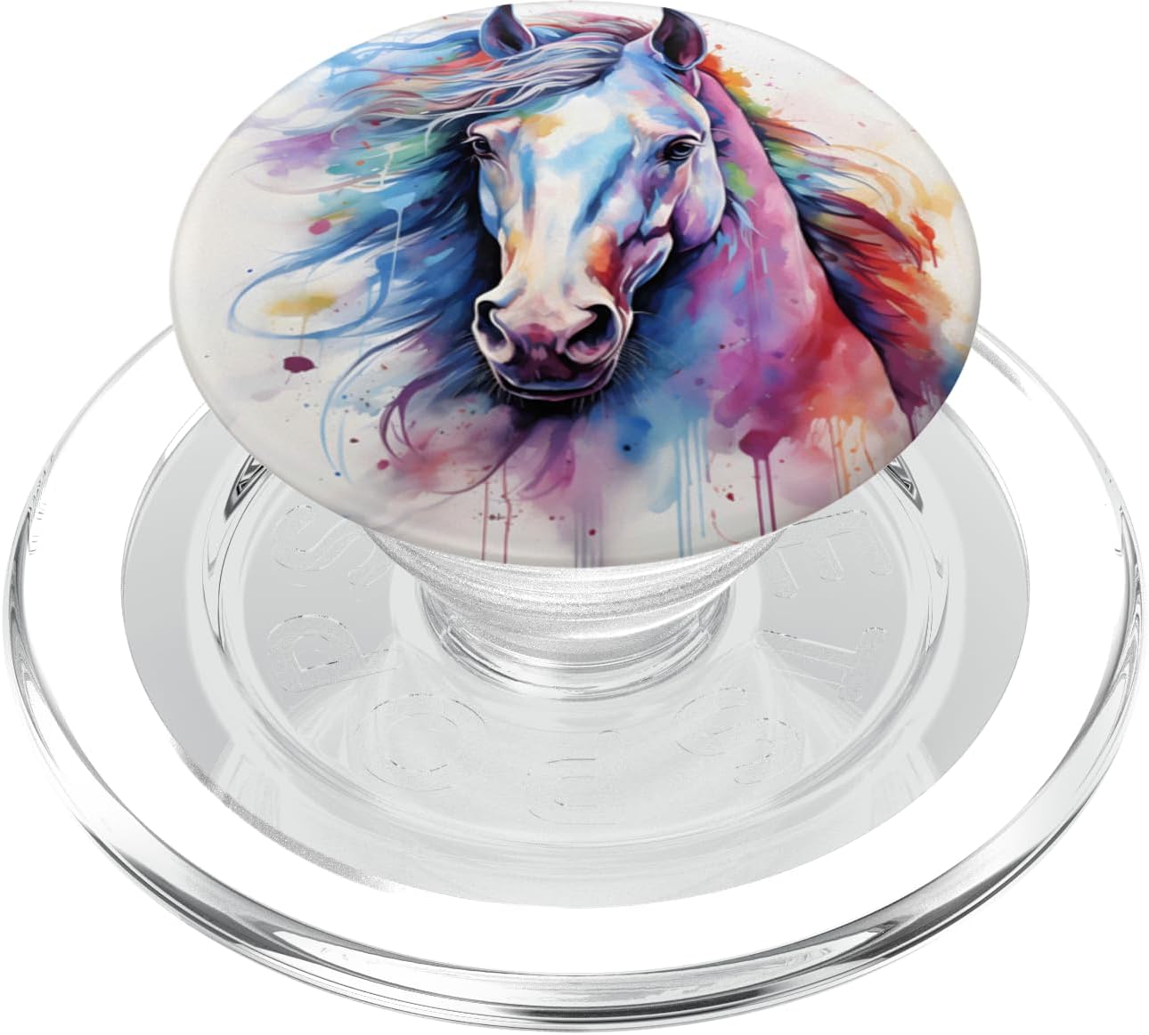 Elegant Horse Lover Horses Design PopSockets PopWallet for MagSafe
