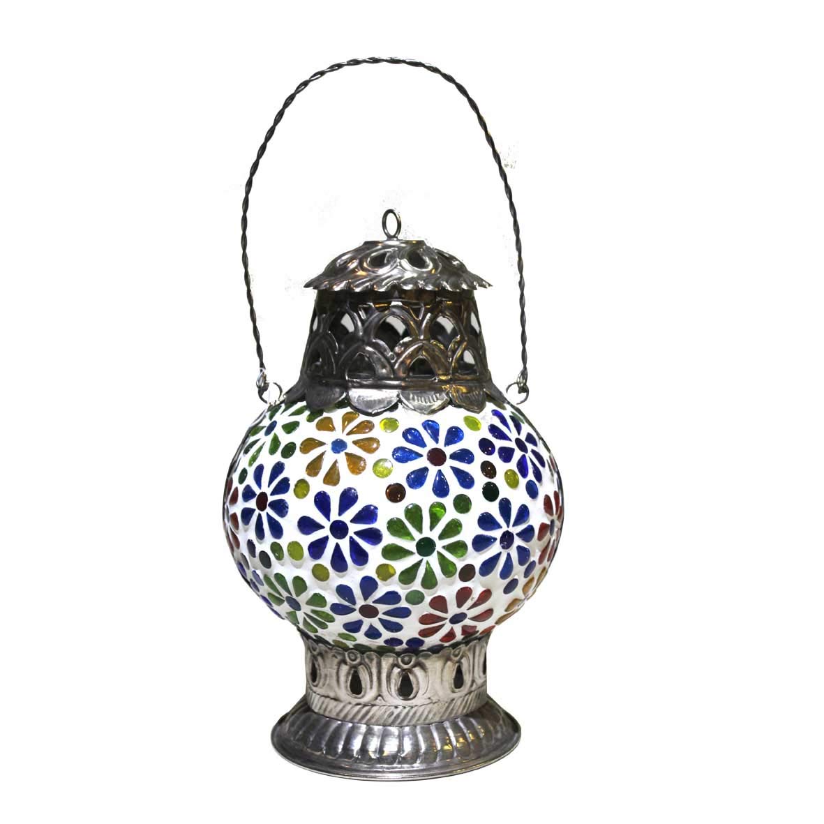 Antique Museum Handmade Glass Hanging Lamp (21cm)