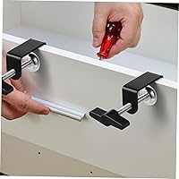 Vista 5 de SUPVOX 2 unids escritorio c abrazadera mesa montaje C abrazaderas para escritorio plástico varilla y base sin bordes ajuste de 360 grados