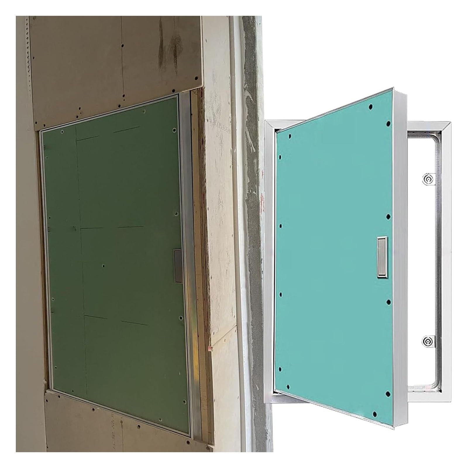 HOFUNTRE Gypsum Board Pipe Access Panel, Durable Frame, Paintable Seamless Finish, Precise Fit, for Wall, Ceiling, Home Office, Garage(400x600mm/16x24in)