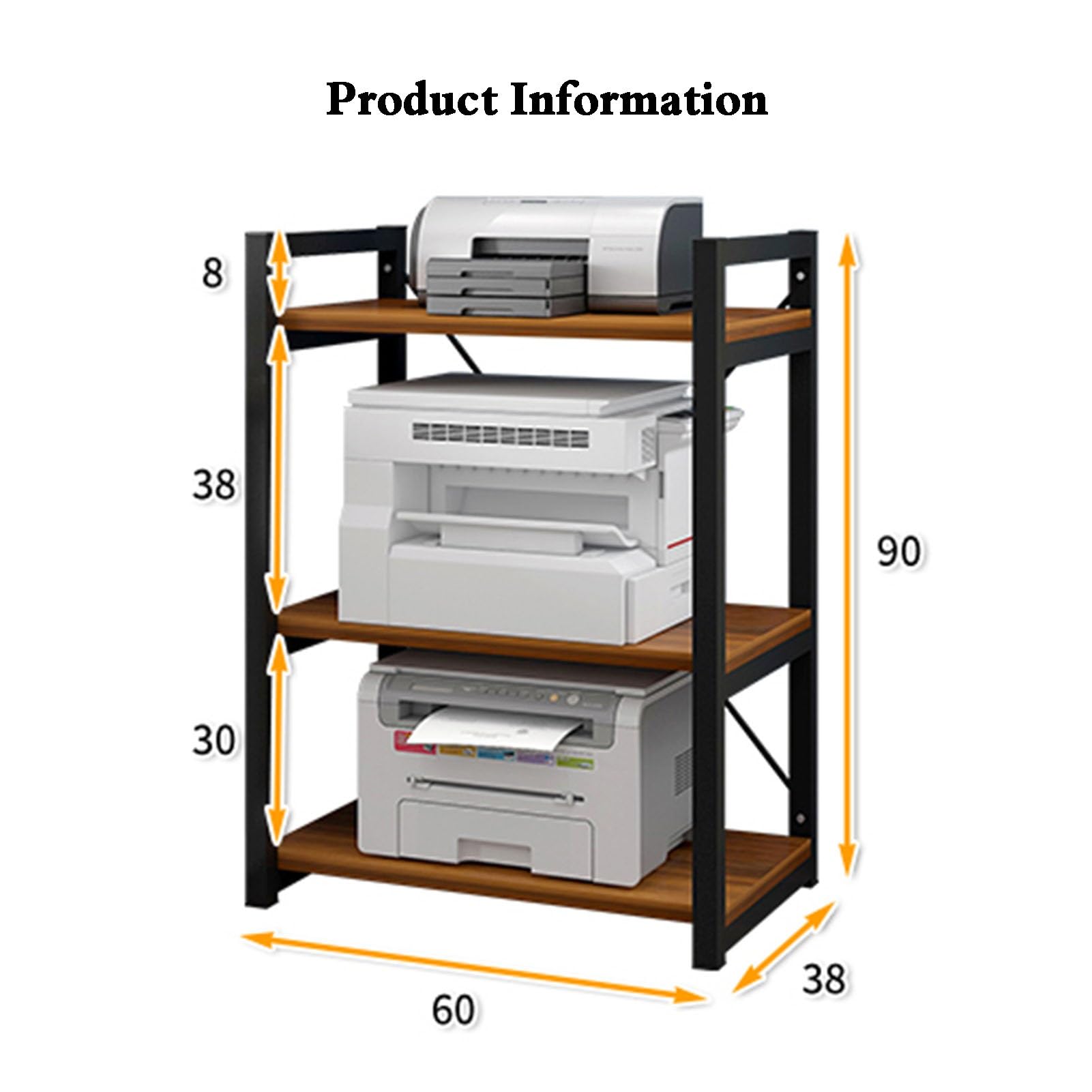 Druckerständer, 3-stufiger Medienschrank, AV-Medienschrankständer, Mehrzweck-Lagerregal, Geeignet For Wohnzimmer, Studios Und Mehr (Color : Style 2)