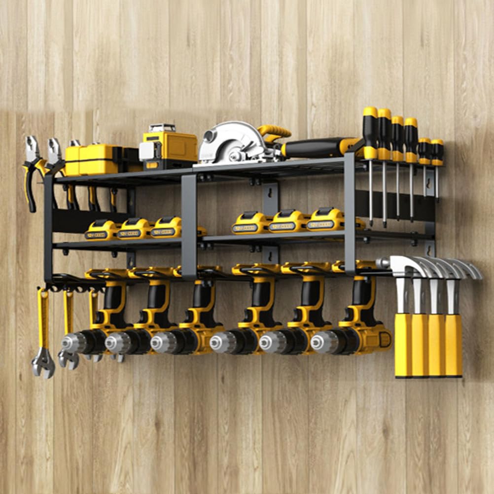 Garage Tool Manager Staffa a Parete, Gancio per Attrezzi da Giardino per Attrezzatura da Sci, Sedia, Scopa, Mop, Rake Garden Tool,80×20×24cm