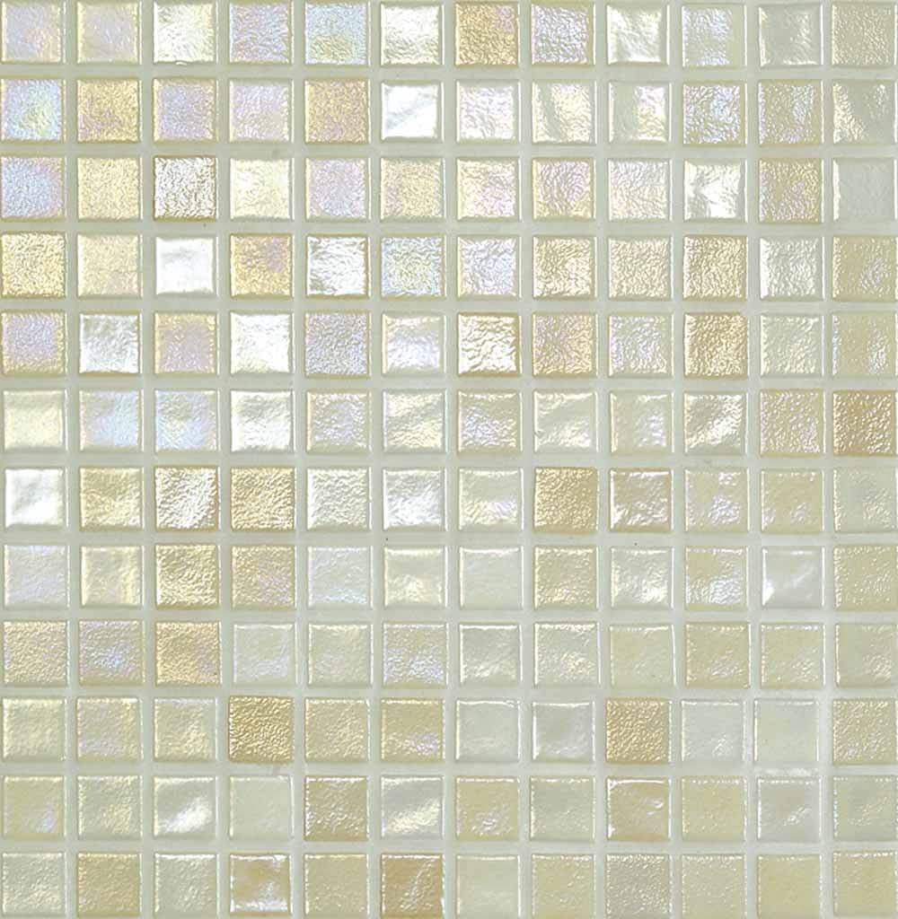 Mosaico cristal beige de alta gama revestimiento iridiscente exclusivo