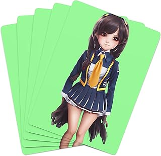 Brian Bula Kawaii Playing Cards Blue Skirt Seifuku Anime Poker Cards
