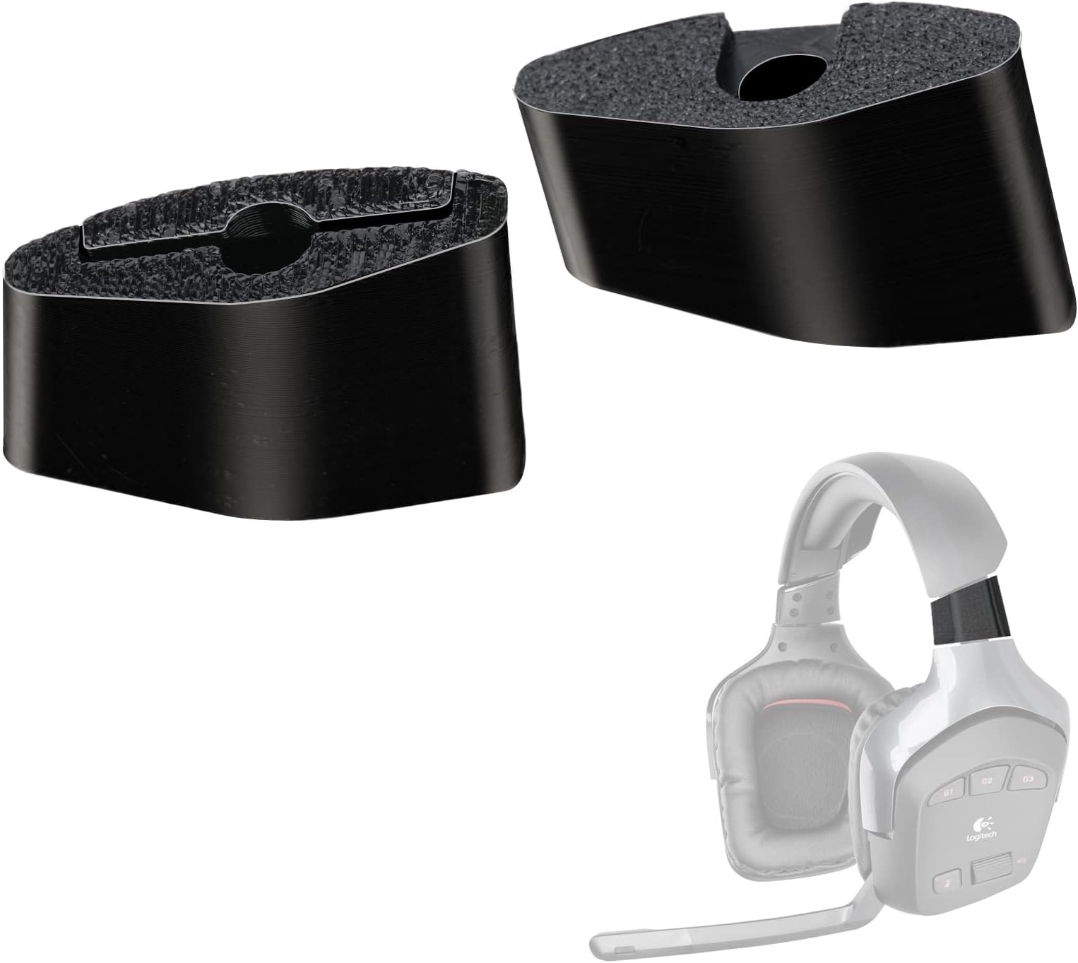 Headset Full Hinge Replacement Parts for Logitech G930,G430,G230,G231,1 Pair Repairment for Broken Headphone