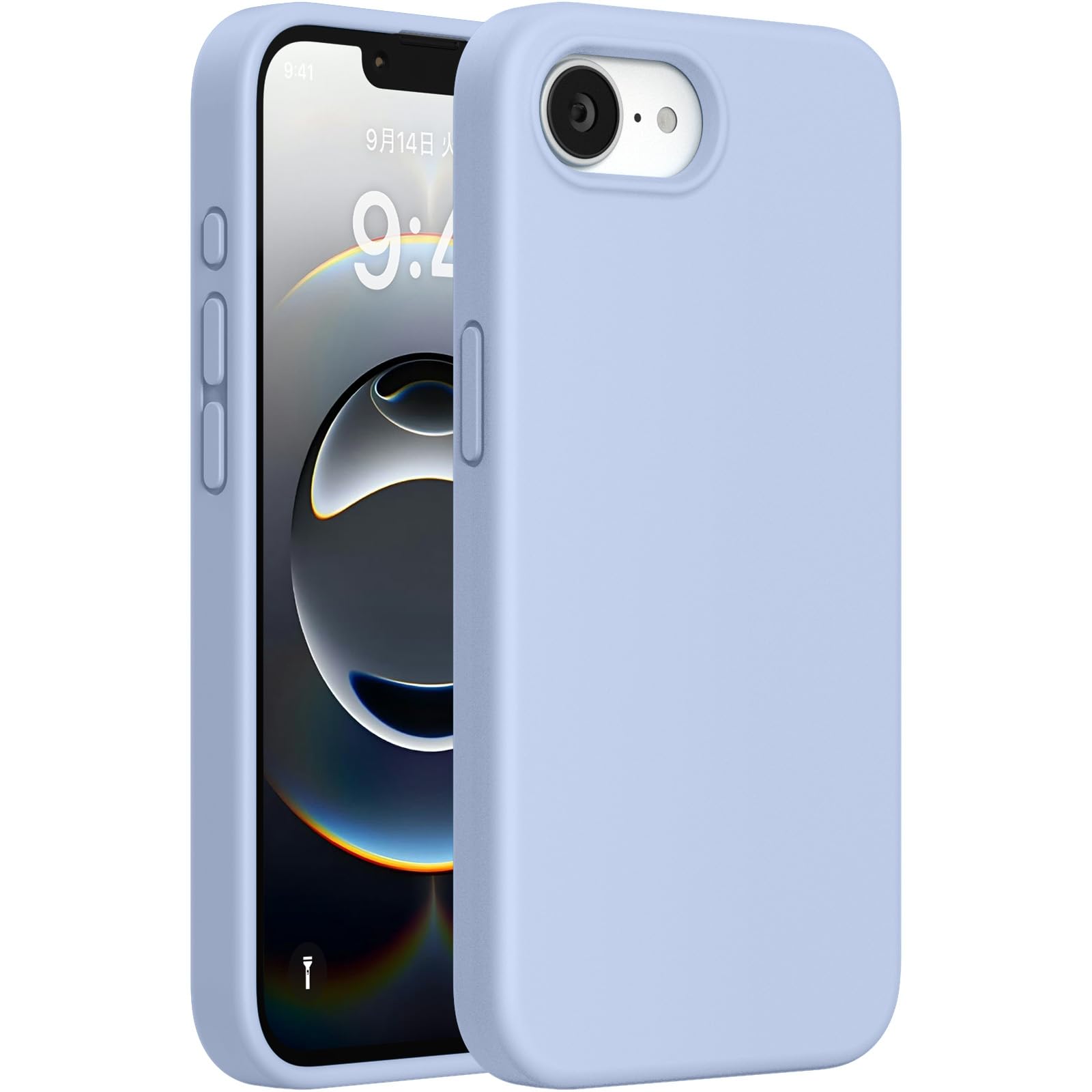 miracase Compatible with iPhone 16e Case/iPhone 17e Case, [Soft Anti-Scratch Microfiber Lining], Liquid Silicone Shockproof Drop Protection Phone Case for iPhone 16e/17e (Clove Purple)