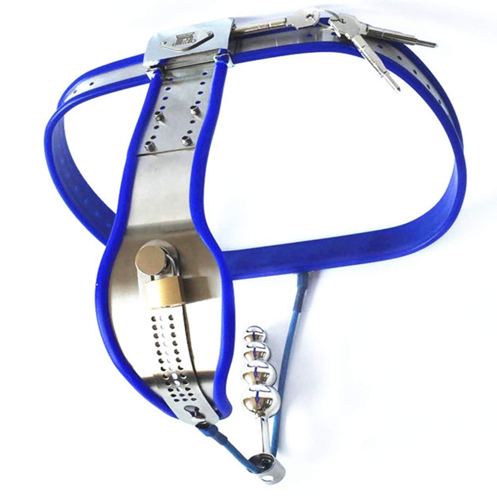 Set Di Giocattoli BDSM In Acciaio Inossidabile Per Donne Con Cintura Di Castità Rimovibile, Plug Anale E Vaginale, Dispositivo Di Restrizione Invisibile, Set Di Giocattoli Estremi Per Donne